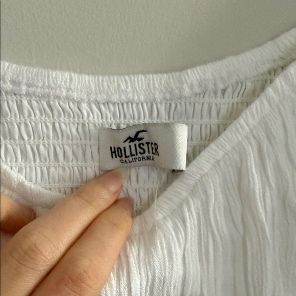 Hollister White Long Sleeve Peasant Top - Picture 4 of 8